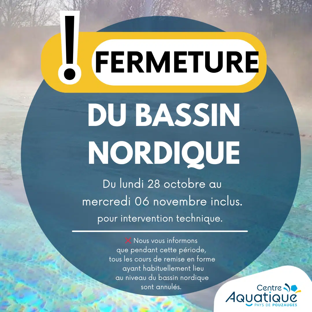 Image principale Fermeture du Bassin Nordique