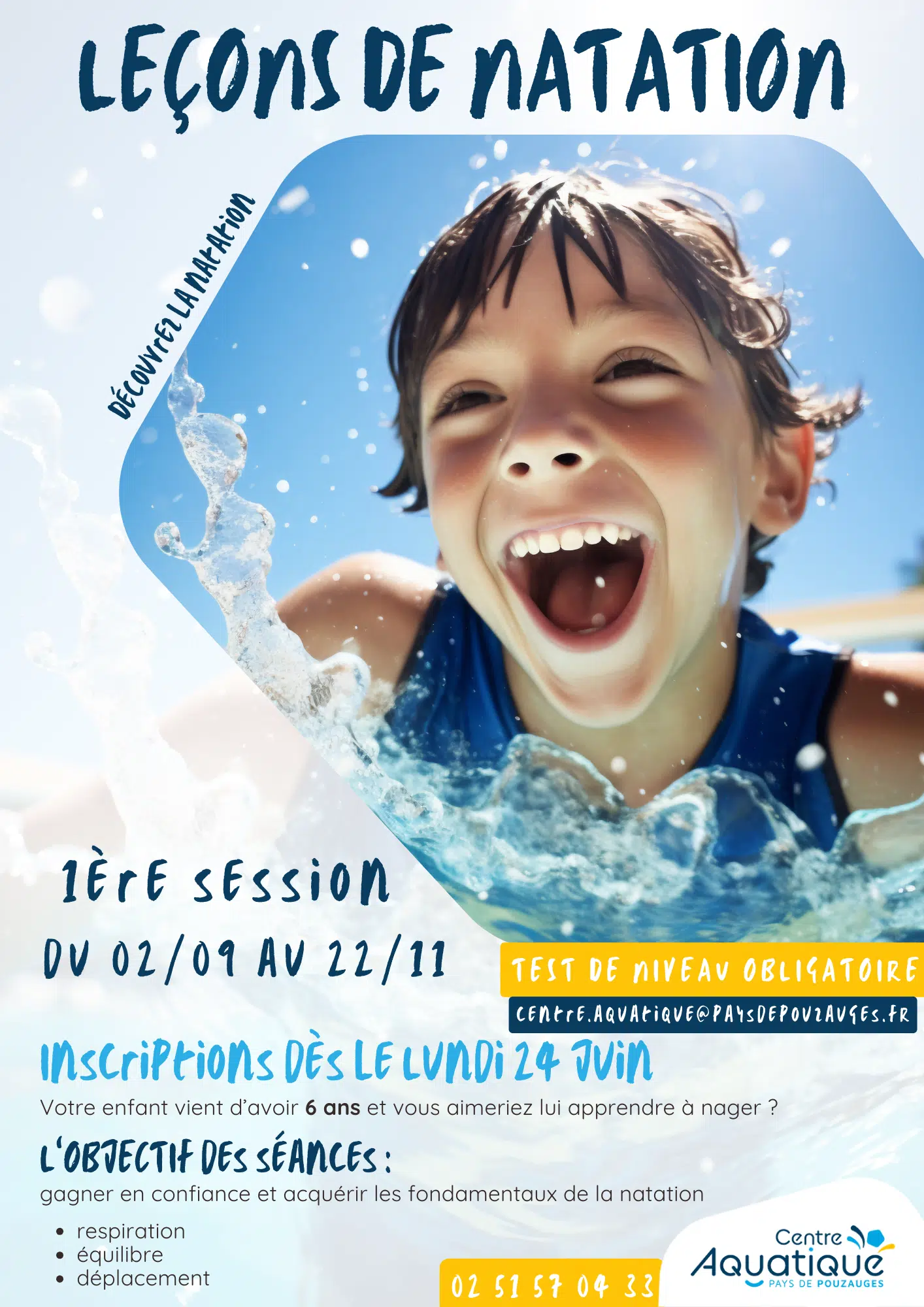 Image principale Leçons de natation – 1ère session