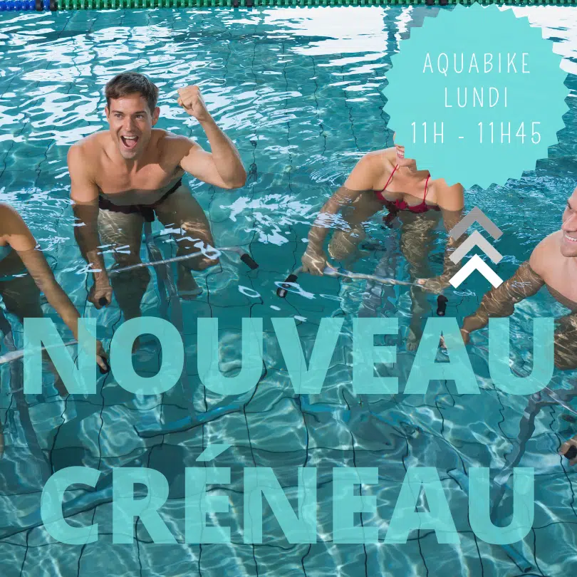 Image principale NOUVEAU CRÉNEAU D’AQUABIKE EN JANVIER !